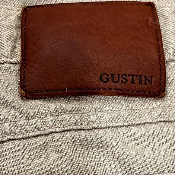Gustin Slim Rustic Slub Linen 5 Pocket Pants, Natural, 36 - Picture 7 of 12